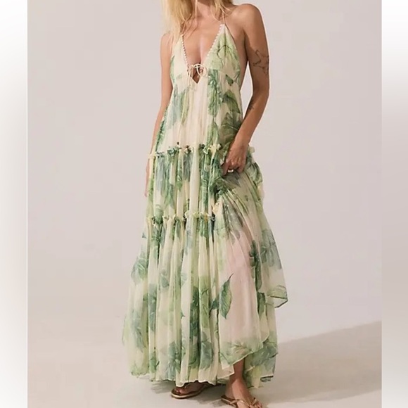 Free People Dresses & Skirts - FREE PEOPLE PEACEFUL PALM MAXI DRESS SIZE large